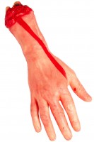 Skåret hånd. Blodig Halloween-kropsdel
