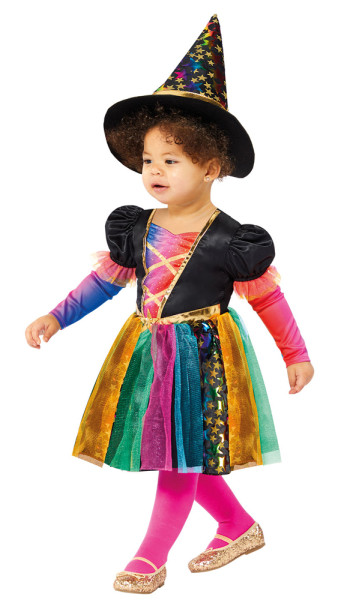 Asterisk witch child costume colorful