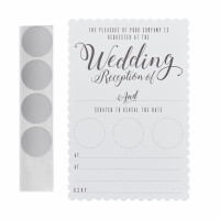 Vorschau: 10 Lovely Wedding Rubbel Einladungskarten