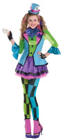 Verrücktes Hutmacherin Kostüm Susi für Mädchen