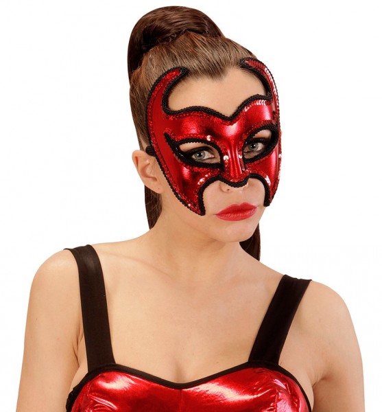 Devilish Eye Mask With Sequins 5