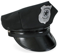 Black police hat Milan