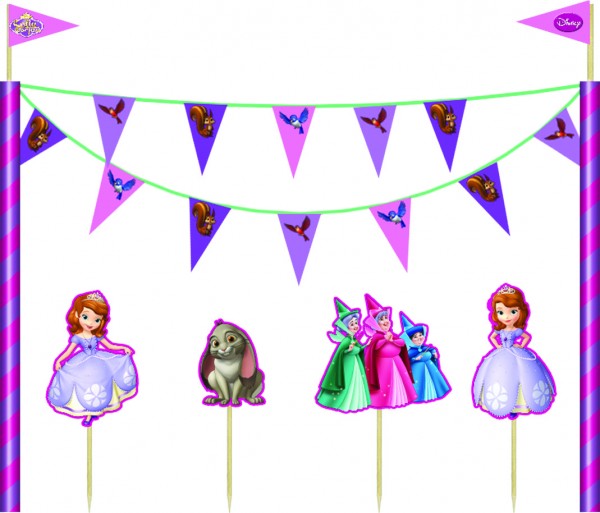 Sofia the first cake decoratieset 5-delig