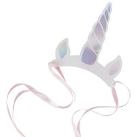 Widok: 8 czapeczek imprezowych Shiny Unicorn 18,5 x 15 cm
