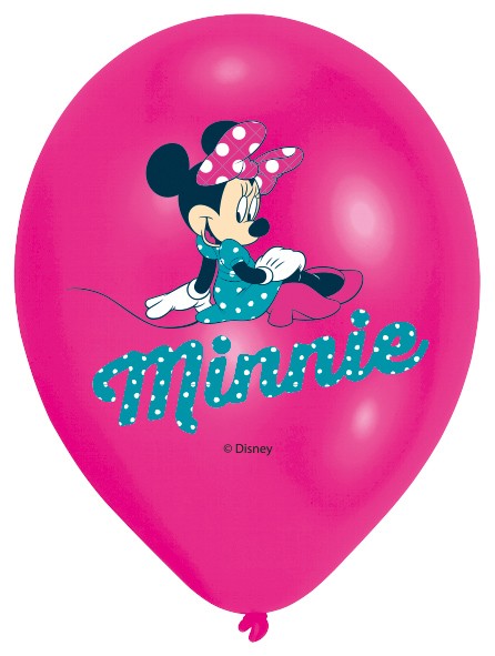 6 Liebenswerte Minnie Mouse Ballons 28 cm 3