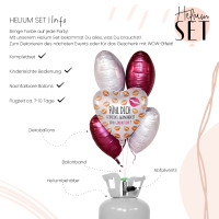 Vorschau: Fühl Dich Ballonbouquet-Set mit Heliumbehälter