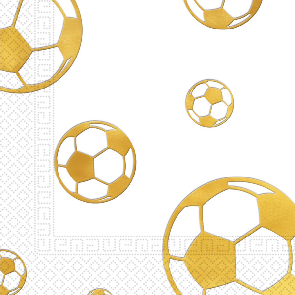 15 tovaglioli Golden Soccer