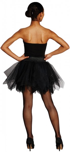 Zwarte petticoat met glitter 2