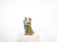 Widok: Dekoracja ciasta Złote wesele 12cm