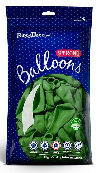100 parti stjärnballonger äppelgröna 27cm