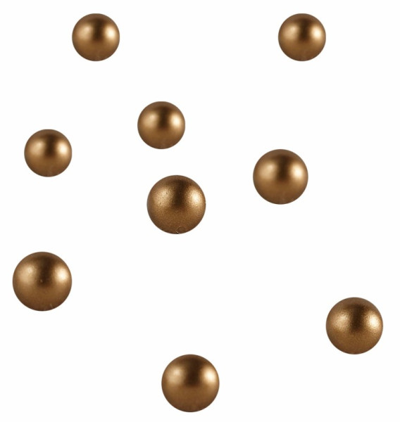 134 matt goldene Streudeko Perlen