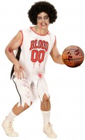 Vista previa: Disfraz de Brian de jugador de baloncesto zombi sangriento