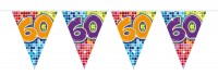 Groovy 60th Birthday pennant chain 3m