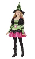 Preview: Sweet witch striped dress for girls