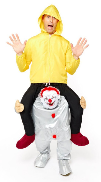 On horror clown piggyback costume