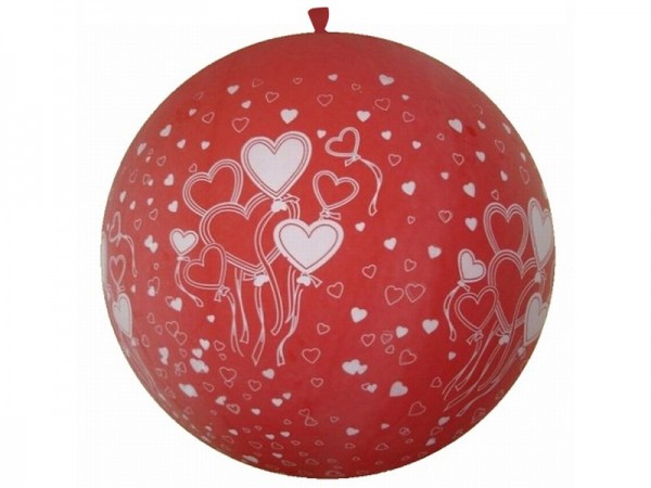 XXL ballon Endless Love rood 1m