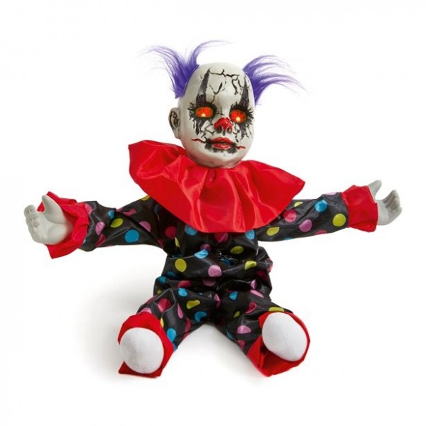 Geanimeerde clownfiguur 55cm