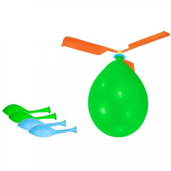 5-piece latex balloon helicopter set