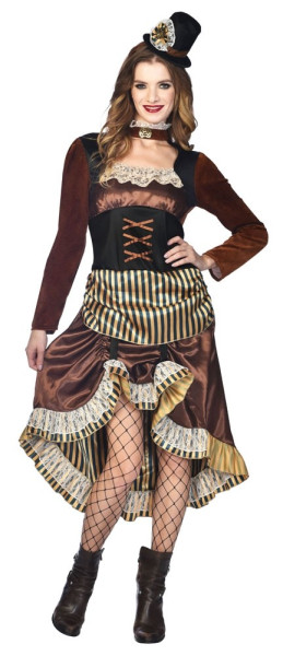 Steampunk Lady Izzy dames kostuum
