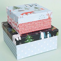 Vista previa: Caja regalo para diseñar tu mismo 14x14x7cm