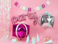 Party Lettering Foil Balloon Pink 80cm x 40cm