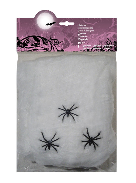 Creepy Spider Night Deco Spindelnät Vit 20g