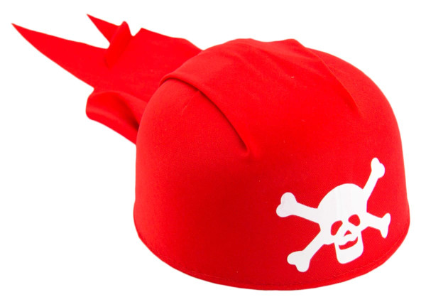 Hut Piraten Kopftuch rot