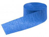 Rouleau de papier crépon bleu 24m