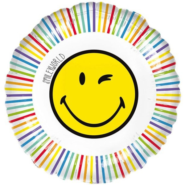 Balon foliowy Uśmiech do Świata 45cm