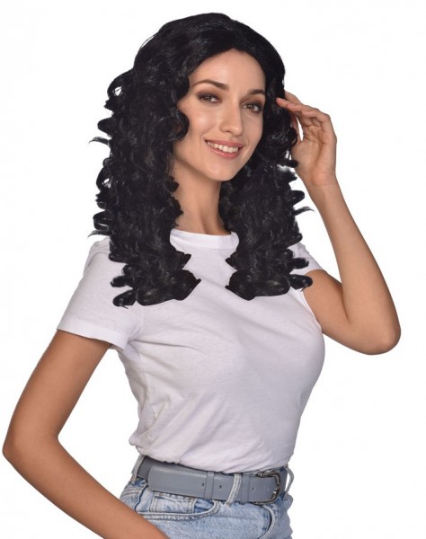 Black curly wig Regina