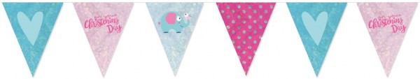 Christening Day pennant chain pink 4m