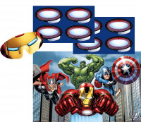 Vorschau: Marvel Avengers Superhelden Partyspiel 10-Teilig