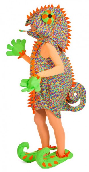 Disfraz de camaleón colorido para mujer