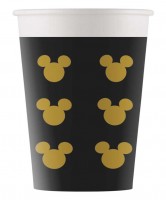 8 Mickey Mouse Goldstar Becher 160ml