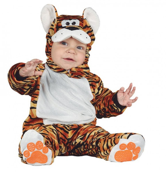 Flauschiges Tigerbaby Kostüm für Kleinkinder
