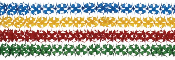 Classic colorful garlands 4-part 19x400cm