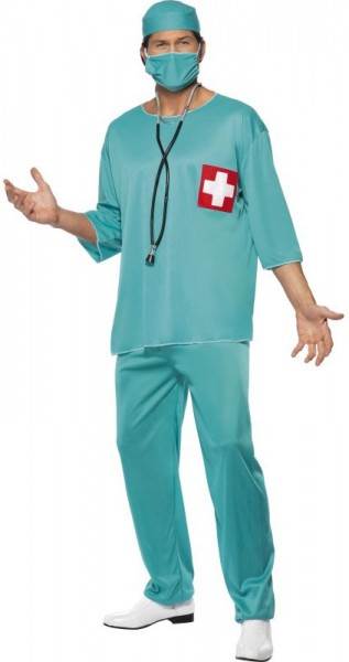 Surgical surgeon Chris in men's costume