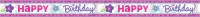Foil banner Compleanno Primavera 7,6m
