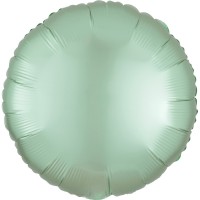 Ballon aluminium satiné vert menthe 43cm