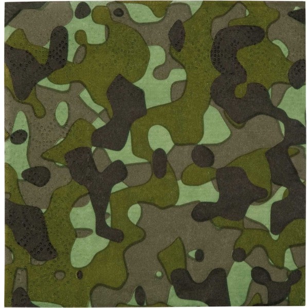 12 Camouflage Militär Servietten 2