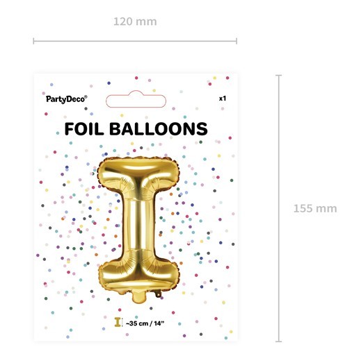 Folienballon I gold 35cm 6