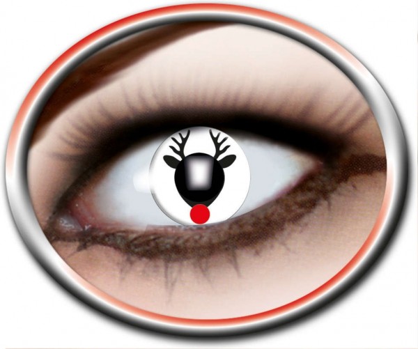 Rudolphus rensdyr årlig kontaktlinse