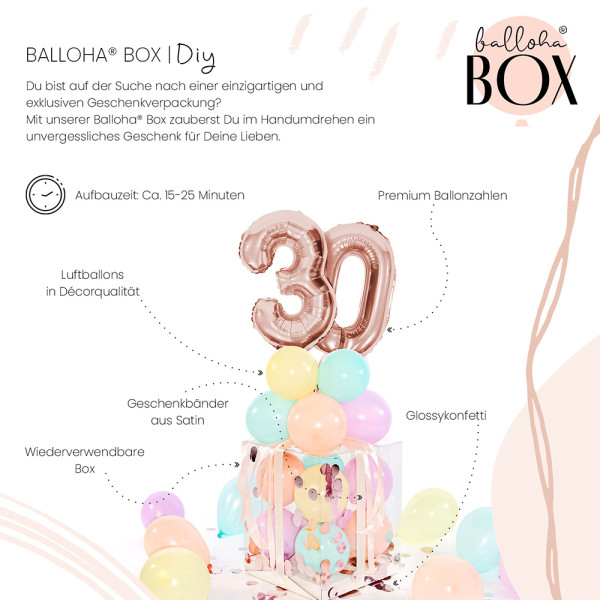 Balloha XL Geschenkbox DIY Pastel Love 30 3