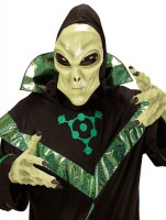 Preview: Creepy Alien scary mask with hood