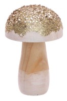 Aperçu: Figurine de décoration champignon d'hiver 6 x 9cm