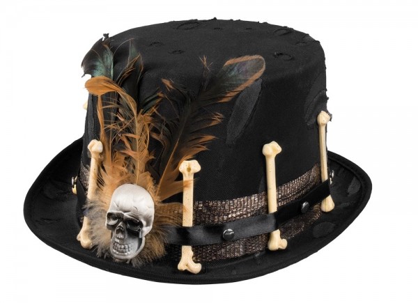 Skrämmande hatt för skalle Voodoo