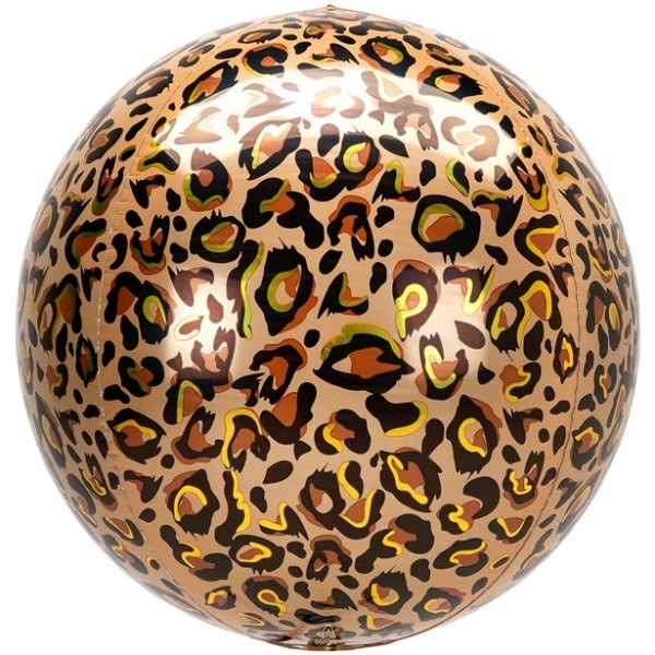 Globo foil orbz estampado leopardo 41cm