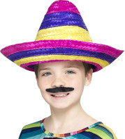 Kleurrijke sombrero Frederico voor kinderen
