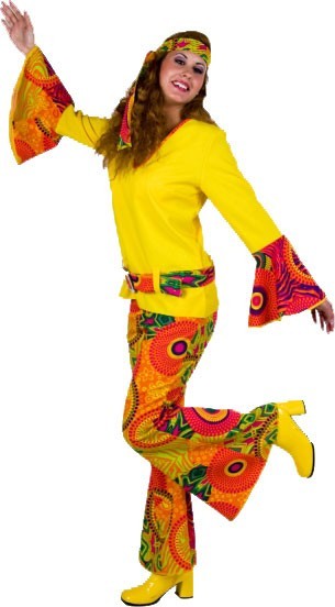Disfraz de hippie alegre