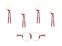 Preview: Rings of love car deco set red